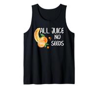 Funny Vasectomy All Juice No Seeds Fruit Pun for Men Dads Tank Top