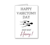 Funny Vasectomy Card Happy Vasectomy Day snip snip hooray