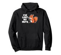 Funny Vasectomy Lost My Nuts Squirrel Pun for Men Dads Pullover Hoodie
