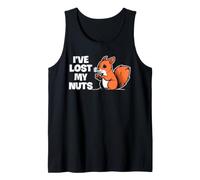 Funny Vasectomy Lost My Nuts Squirrel Pun for Men Dads Tank Top