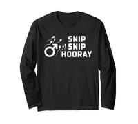 Funny Vasectomy Snip Snip Hooray Retro Sperm Humor Long Sleeve T-Shirt