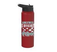 Funny Vasectomy Swim Team Retired Sperm Joke Dad Humor Stainless Steel Insulated Water Bottle