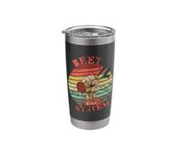Funny Vegan Beet The System Anarchy Retro Veganism Veggie Stainless Steel Insulated Tumbler