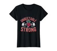 Funny Vegan Bodybuilder Weightlifter Beet Pun Value Graphic T-Shirt, Women, Black, S