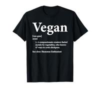 Funny Vegan Definition Plant Based Humor Animal Lovers T-Shirt