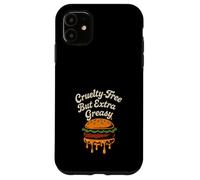 Funny Vegan Junk Food Meme Plant Based Fries Pizza Case for iPhone 11
