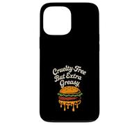 Funny Vegan Junk Food Meme Plant Based Fries Pizza Case for iPhone 13 Pro Max