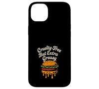 Funny Vegan Junk Food Meme Plant Based Fries Pizza Case for iPhone 14 Plus