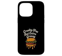 Funny Vegan Junk Food Meme Plant Based Fries Pizza Case for iPhone 14 Pro Max