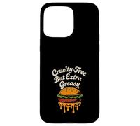 Funny Vegan Junk Food Meme Plant Based Fries Pizza Case for iPhone 15 Pro Max
