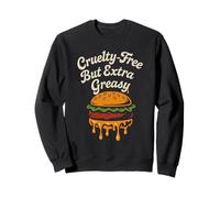 Funny Vegan Junk Food Meme Plant Based Fries Pizza Sweatshirt