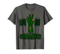 Funny Vegan Zombie Tshirt. Vegetarian Halloween T-Shirt Gift T-Shirt