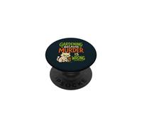Funny Vegetable Gardening Cat Gardener PopSockets Adhesive PopGrip