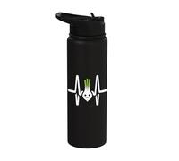 Funny Vegetable L ace EKG Heartbeat Stainless Steel Insulated Water Bottle