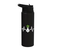 Funny Vegetable L ace EKG Heartbeat Stainless Steel Insulated Water Bottle