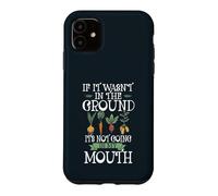 Funny Vegetable Vegetarian Quote Gardener Gardening Vegan Case for iPhone 11