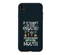 Funny Vegetable Vegetarian Quote Gardener Gardening Vegan Case for iPhone XS Max