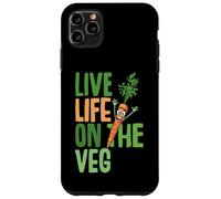 Funny vegetarian, live on the veg, carrot graphic fun vegan Case for iPhone 11 Pro Max