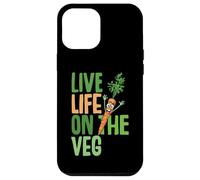 Funny vegetarian, live on the veg, carrot graphic fun vegan Case for iPhone 12 Pro Max
