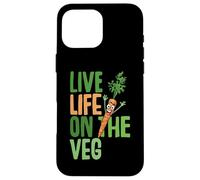 Funny vegetarian, live on the veg, carrot graphic fun vegan Case for iPhone 16 Pro Max