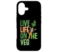 Funny vegetarian, live on the veg, carrot graphic fun vegan Case for iPhone 17