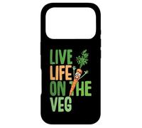 Funny vegetarian, live on the veg, carrot graphic fun vegan Case for iPhone 17 Pro