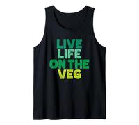 Funny Vegetarian Sarcastic Humor Live On The Veg Vegan Tank Top