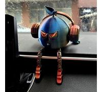 Funny Vehicle Ornament, Orange Man Laments the World's Unique Design, 2026 New Car Trunk Decorative Ornaments, for SUV, Truck, RV, Motorcycle (Cyberpunk)