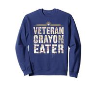 Funny Veteran Crayon Eater Jarhead Brother Military Dad Joke Sweatshirt