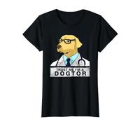 Funny Veterinary Dog Doctor Vet Tech Assistant Veterinarian Value Graphic T-Shirt, Women, Black, L