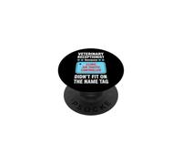 Funny Veterinary Receptionist Saying Clinic Air Traffic PopSockets Adhesive PopGrip