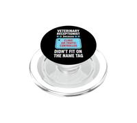 Funny Veterinary Receptionist Saying Clinic Air Traffic PopSockets PopGrip for MagSafe