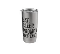 Funny Vibe Coding AI Agent Developer Prompt Engineer Coder Stainless Steel Insulated Tumbler