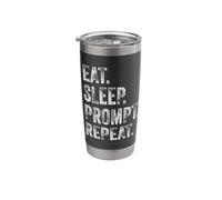 Funny Vibe Coding AI Agent Developer Prompt Engineer Coder Stainless Steel Insulated Tumbler