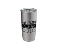 Funny Vibe Coding AI Agent Developer Prompt Engineer Coder Stainless Steel Insulated Tumbler