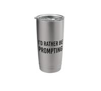 Funny Vibe Coding AI Agent Developer Prompt Engineer Coder Stainless Steel Insulated Tumbler