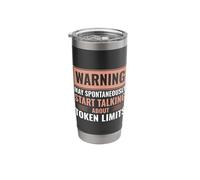 Funny Vibe Coding AI Agent Developer Prompt Engineer Coder Stainless Steel Insulated Tumbler