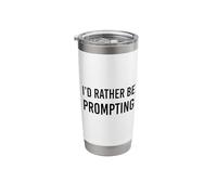 Funny Vibe Coding AI Agent Developer Prompt Engineer Coder Stainless Steel Insulated Tumbler
