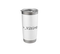 Funny Vibe Coding AI Agent Developer Prompt Engineer Coder Stainless Steel Insulated Tumbler