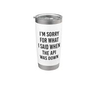 Funny Vibe Coding AI Agent Developer Prompt Engineer Coder Stainless Steel Insulated Tumbler