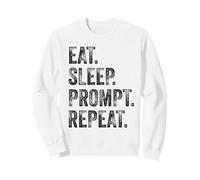 Funny Vibe Coding AI Agent Developer Prompt Engineer Coder Sweatshirt