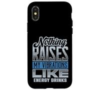Funny Vibes Energy Drinks Raise My Vibrations Case for iPhone X/XS