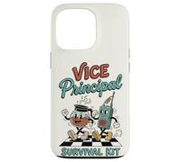 Funny Vice Principal Survival Kit Retro Rubber Hose Cartoon Case for iPhone 13 Pro
