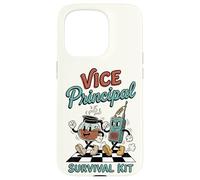 Funny Vice Principal Survival Kit Retro Rubber Hose Cartoon Case for iPhone 15 Pro