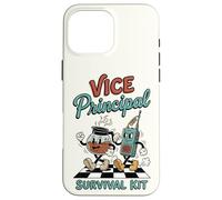 Funny Vice Principal Survival Kit Retro Rubber Hose Cartoon Case for iPhone 16 Pro Max