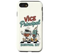 Funny Vice Principal Survival Kit Retro Rubber Hose Cartoon Case for iPhone SE (2020) / 7/8