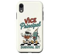 Funny Vice Principal Survival Kit Retro Rubber Hose Cartoon Case for iPhone XR