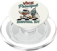 Funny Vice Principal Survival Kit Retro Rubber Hose Cartoon PopSockets PopGrip for MagSafe