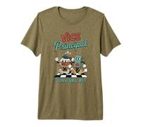 Funny Vice Principal Survival Kit Retro Rubber Hose Cartoon Premium T-Shirt