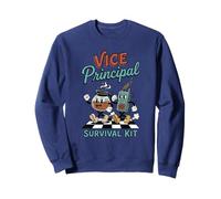Funny Vice Principal Survival Kit Retro Rubber Hose Cartoon Sweatshirt